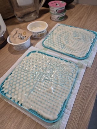 Mata do lizania, 190x190x10 mm, turkusowa