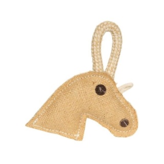 CHICO Głowa konia17,5 cm – zabawka jutowa dla psa