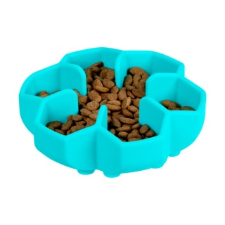Miska do powolnego karmienia WAUDOG Silicone, niebieska