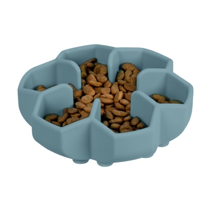 Miska do powolnego karmienia WAUDOG Silicone, szara
