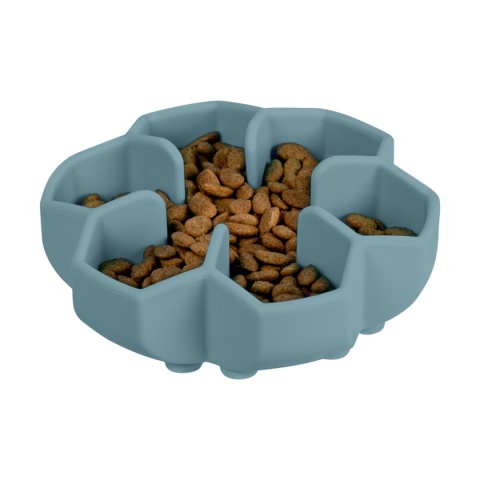 Miska do powolnego karmienia WAUDOG Silicone, szara