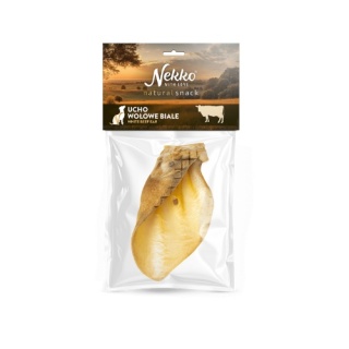 NEKKO NATURAL SNACK Ucho wołowe białe 1szt.