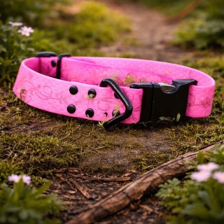 Obroża Hexa różowa - neonowa