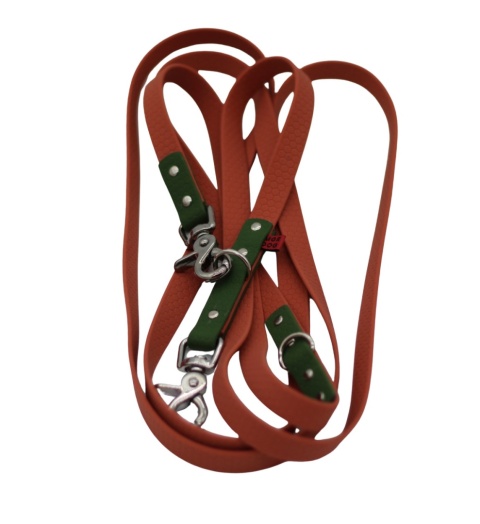 Smycz przepinana Hexa Morelowo - Zielona