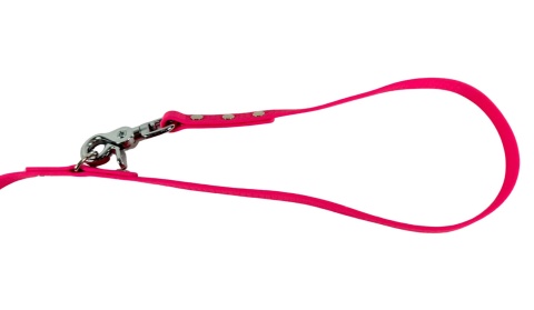 Smycz przepinana dla psa 1,7–3,1 m | 13 mm | różowa neonowa – OUTLET
