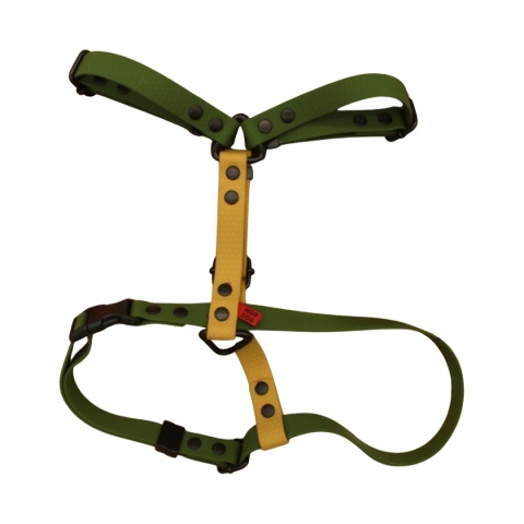 Szelki Guard Hexa Oliwkowo-Złote